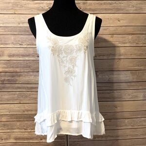 Democracy Embroidered Top